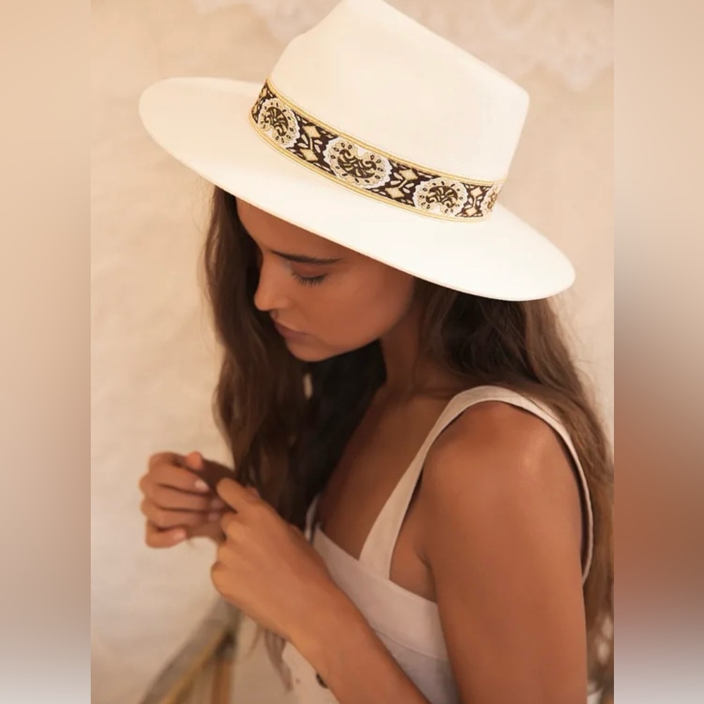 Lack of Color Beverly Ivory Wool Fedora Hat - size small